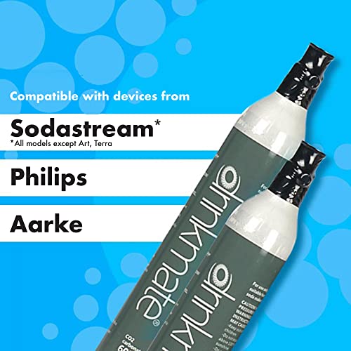 Drinkmate Threaded 60L CO2 Exchange Carbonator, Compatible w/SodaStream