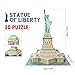 CubicFun 3D Puzzle for Kids 4-8 New York Cityline Landmark Architecture Building Model Kits, Puzzles for Kids Ages 3-5 8-10, Statue of Liberty, Chrysler Building, 77 Pieces