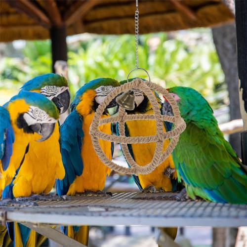 Wooden-Bird-Swing-for-Small-Parrots-Simple-and-Decorative-Design-Sturdy-Wood-Construction-Interactive-Entertainment-Effective-Stress-Relief-Enhance-Well-Being