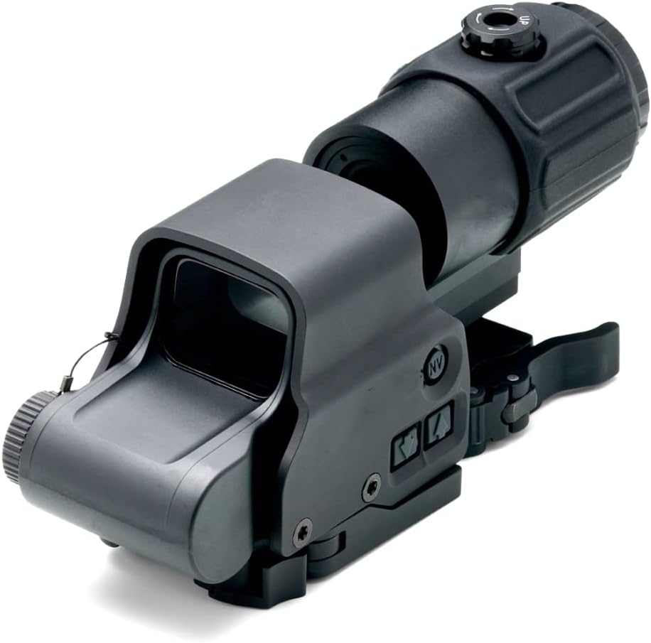 Holographic 558 Sights Red Green Dot Sight Scope with G33/G43/G45 3X/5X Magnifier Switch to Side Quick Detachable QD Mount
