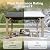 Aoxun 12' x 10' Outdoor Wood Gazebo, Hardtop Gazebo Permanent Wooden Pavilion with Gable Galvanized Steel Roof, for Patio, Garden, Backyard(Nature)