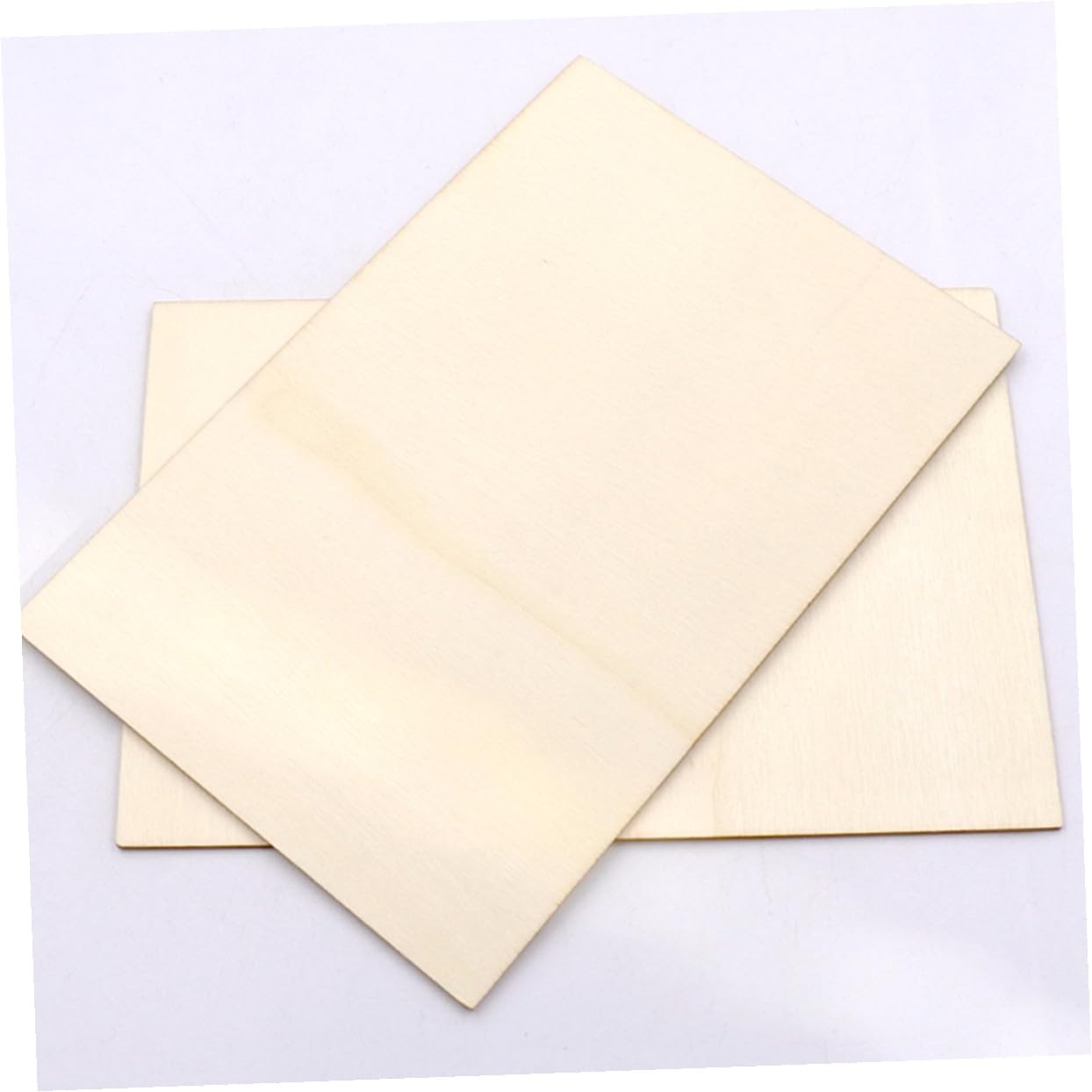 10 piezas Láminas de Madera sin Terminar Rectangulares Paneles de Madera para Manualidades DIY Accesorios Decorativos Seguros y Duraderos para Bricolaje y Educación