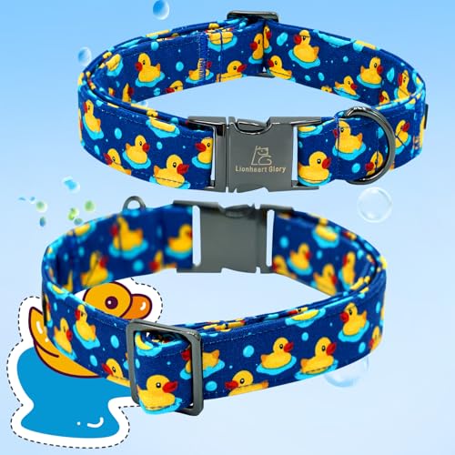 Lionheart glory Dog Bow Collar Ducky Pattern Cute Boy Collars for Large Dogs,Soft Duty Adjustable Dog Collar with Bowtie Spring Summer Puppy Collars Bows Pet Gift by Lionheart glory - Image 5