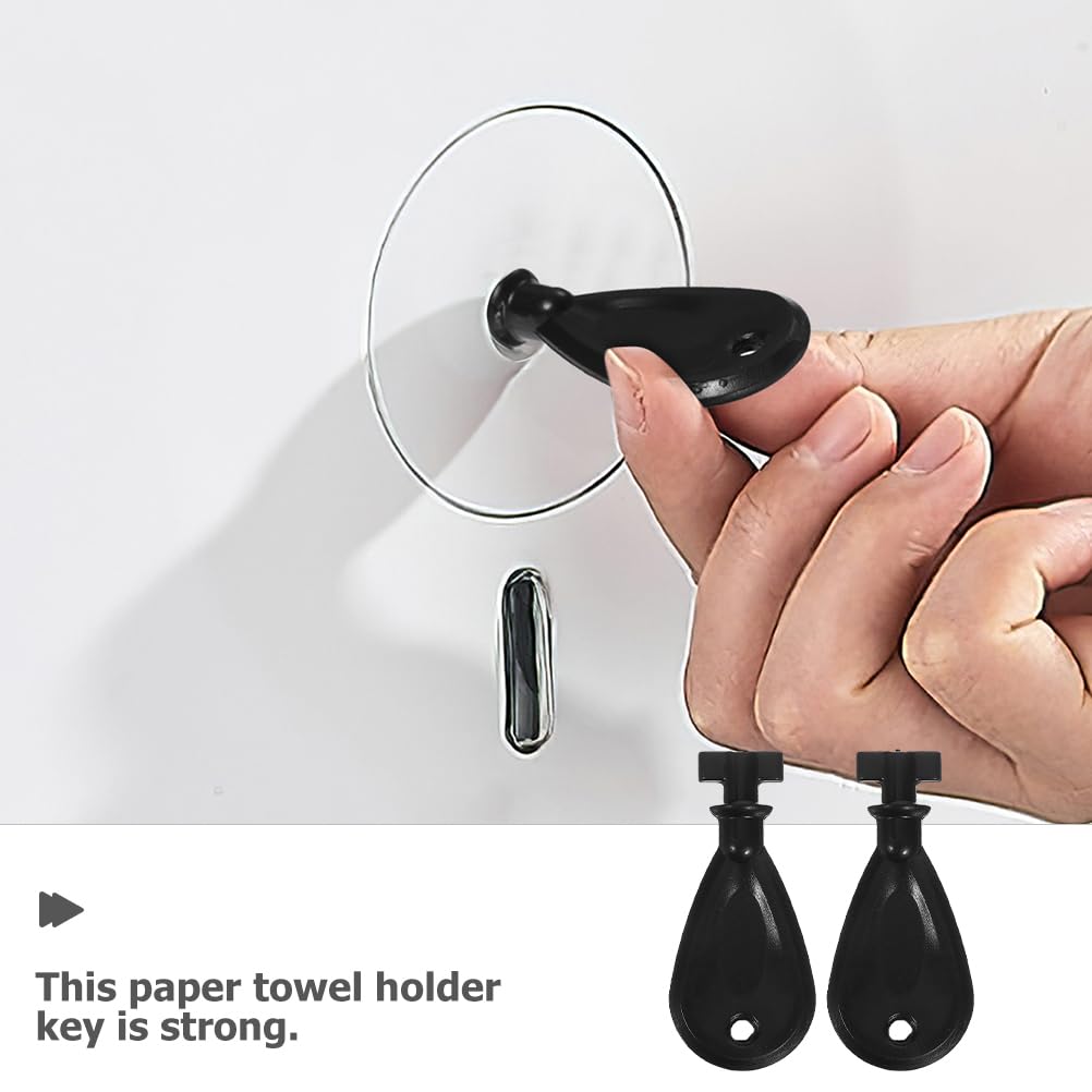 OUNONA 4Er Set Papierspenderschlüssel Für Handelsübliche Papierhandtuchspender Und Toilettenpapierspender Gewerbliche Nutzung Einfaches Öffnen Und Austausch