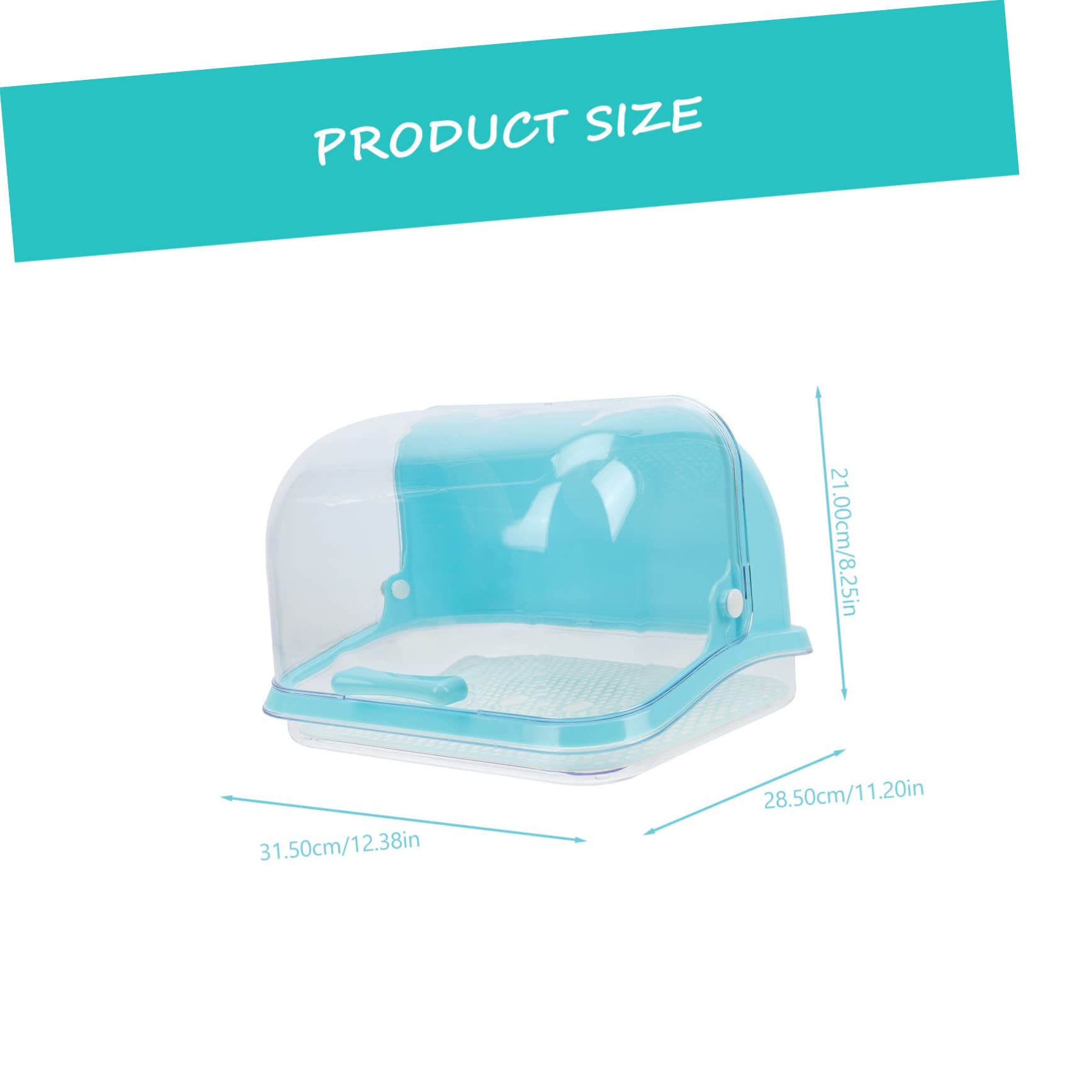 Aufbewahrungsbox für Babygeschirr aus Pp in Blau für Küche | Trockenbox, für Becher und Schnuller, Kinderzimmer Organizer als Geschenk zur Babyparty