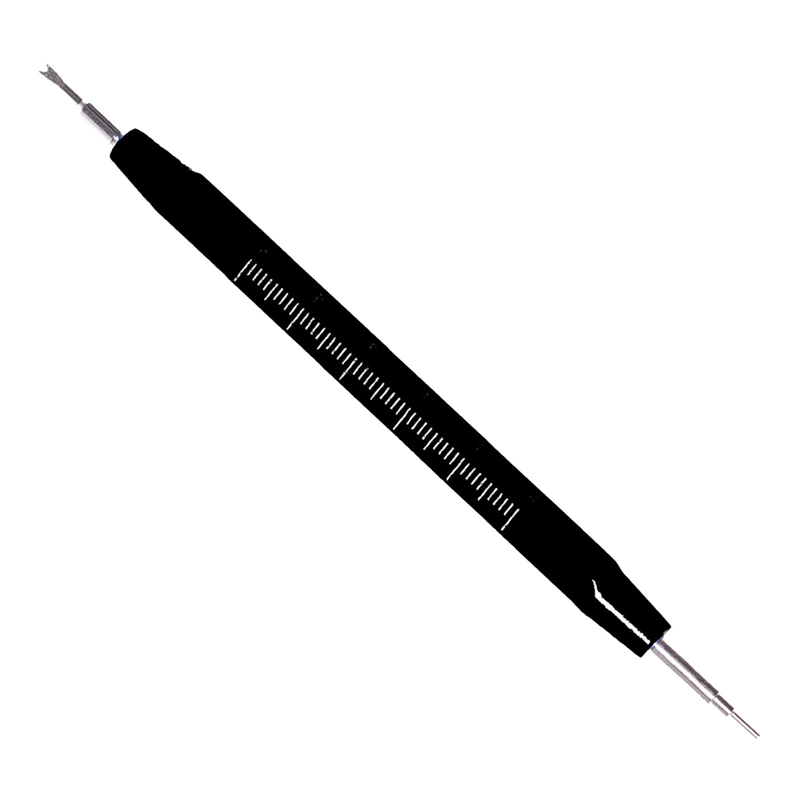 Watchmaker Tool Watch Spring Rod with Measurement Markings Ergonomic Aluminum Grip for Band Installation Aluminum Alloy Watch Screwdriver