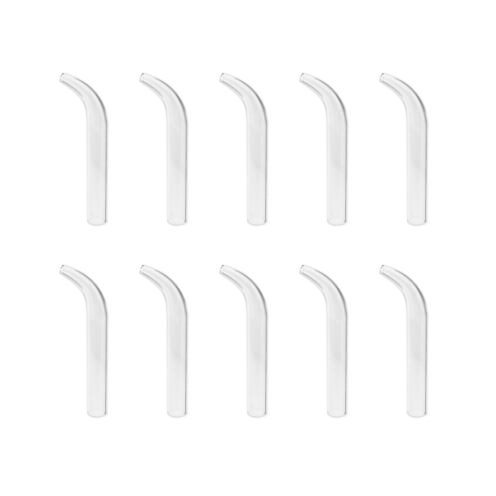 Elitzia Four Types Of Acne Blackhead Absorbing Glass Tube Types Multiple Use Electrotherapy Beauty Machine Accessories Set Of Ten Of The Same Type ETD215SA (Curved)