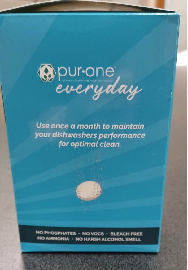 Dishwasher Cleaner & Deodorizer - Deep Cleaning, Eliminates Built-up Residues & Grime in Dishwashers, Odor Remover, Septic Safe, For All Makes & Models, 12 Pack Monthly Maintenance Solution image 8 of 9 B0CXPXW8BM