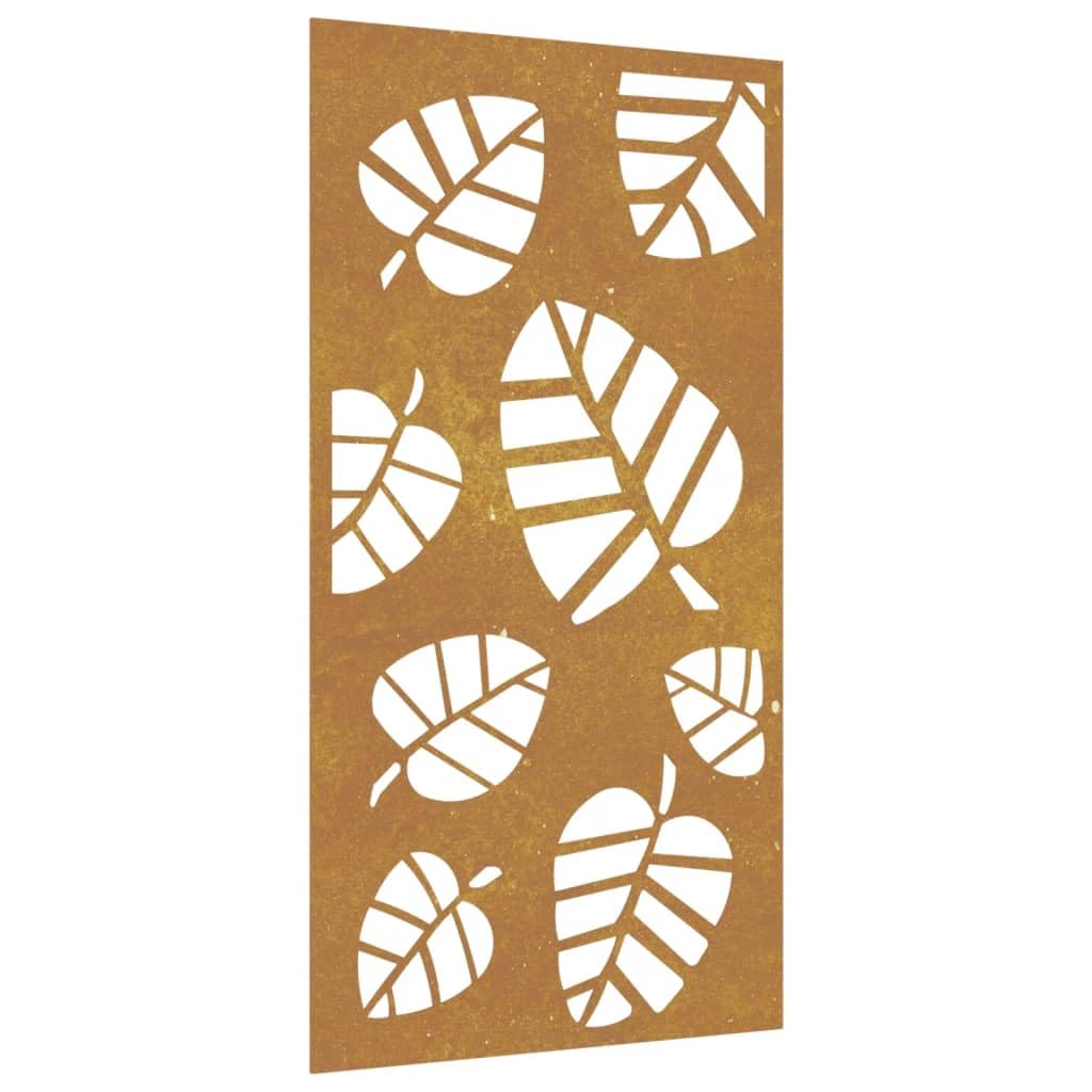 Arredamento Casa Giardino Decorazione Parete 105x55 cm Corten Foglia d'Acciaio Design-FAscensore