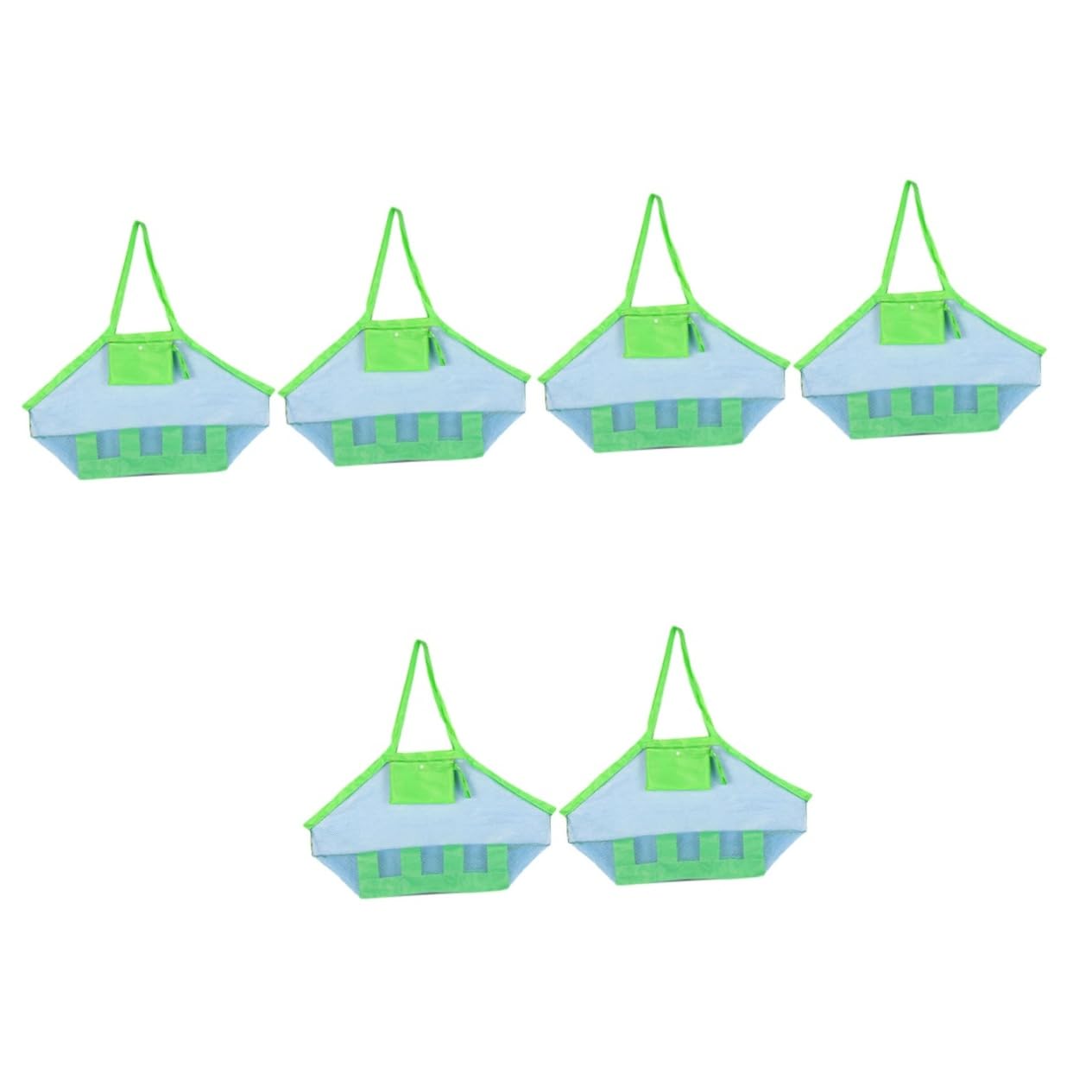 TOYANDONA 6pièces De Rangement Maille Légers Pour Jouets De Plage Poche De Sable Pliable Accessoires De Plage