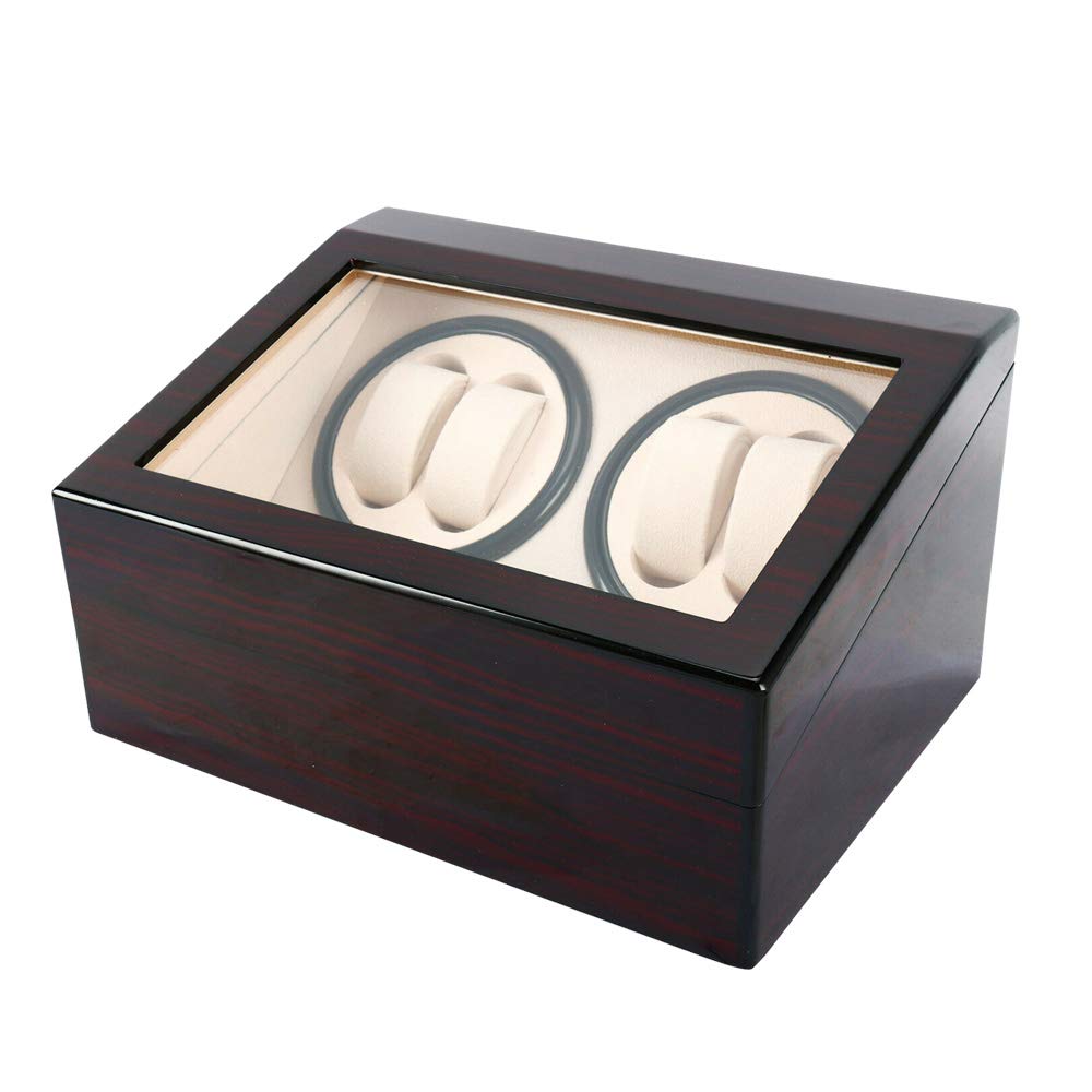 Automatische Uhrenbeweger Box, 4+6 Automatikuhren Uhren Watch Winder Box für Automatikuhren, Armbanduhr, Schlafzimmer, im Wohnzimmer, Büro, Arbeitszimmer