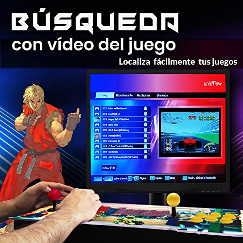 Pandora-box-3D-6100-Juegos-incluidos-Retro-Consola-Maquina-recreativa-Arcade-Video-Ultimo-modelo-2022-Versiones-Originales-Juegos-retro-incluye-juegos-2D-y-3D-Mame-Neogeo-2-joysticks