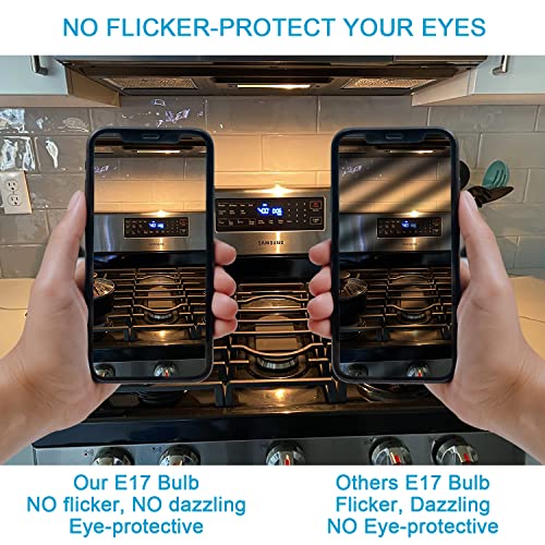E17 Led Bulbs Dimmable 5W Microwave Over Stove Bulb 125V 40W Incandescent Equivalent, Warm White 3000K, Fit For Whirlpool Maytag Ge Kenmore Lg Microwaves, Replaces 8206232A 1890433 Ap4512653, 2 Pack #TOP5
