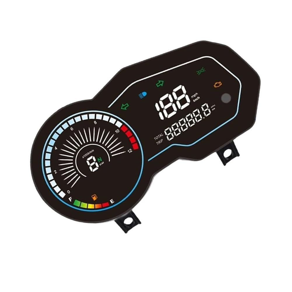 Velocímetro Digital para motocicleta, medidor de código | Velocímetro digital para motocicleta, medidor de código electrónico universal, tacómetro y pantalla para Italika 150z