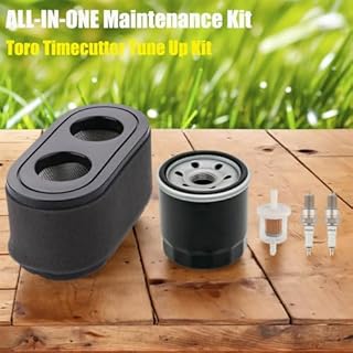 Dylawnio 136-7806 127-9252 SS5000 Timecutter Air Filter 136-7848 Oil Filter For Toro Timecutter SS5000 MX5000 SW5000 42" 50" V-Twin Engine Riding Mower Time Cutter 42 inch Tune Up Kit