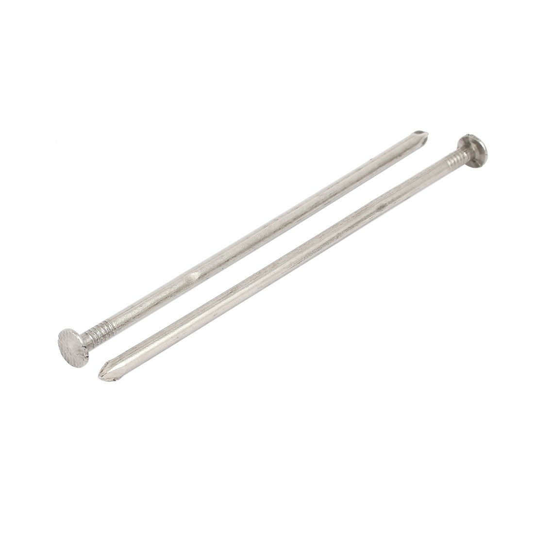 Aexit 6 Inch fastener Length 304 Stainless Steel Cement Wood Sliding Nail Silver Tone 10pcs Model:90as32qo66