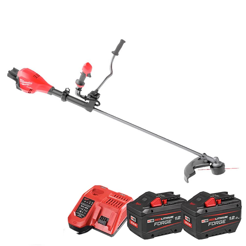 Milwaukee M18 F2BCU-122 kosa spalinowa z podwójną baterią 18V Fuel 2x12Ah Forge (4933480860)