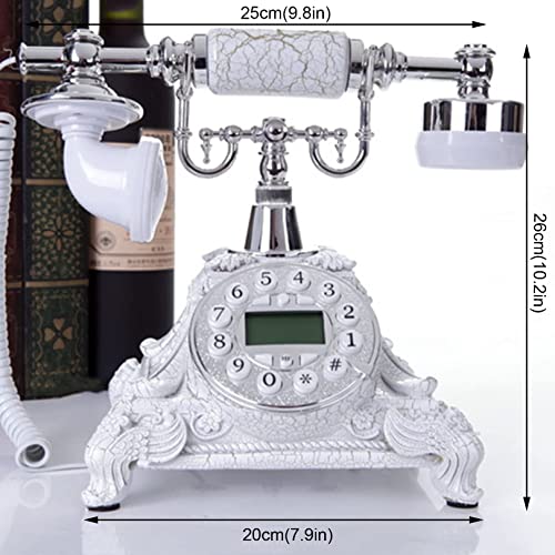Téléphone fixe antique HJMMWT, objet de décoration classique haut de gamme en résine