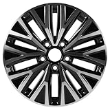 HOLUEKU New 16x6.5' 16 Inch Aluminum Alloy Wheel Rim Fits for VOLKSWAGEN JETTA 2019 2020 2021 Machined Black, 5GM601025E Direct Fit OE Stock Specs