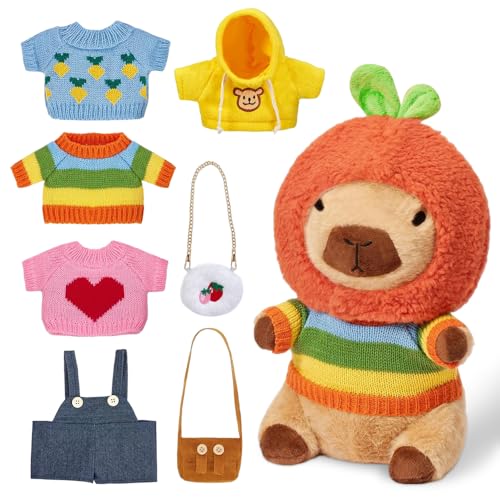 Peluche Capibara 9 en 1 ideal como regalo para niños con complementos de juego 7