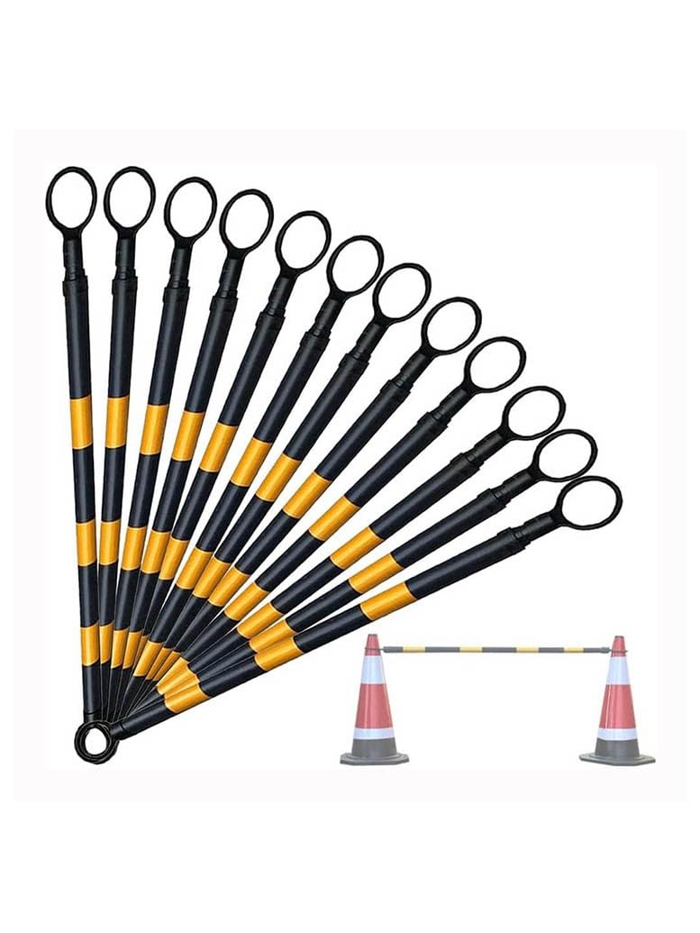 Barre De Cônes De Signalisation Rétractables Haute Visibilité (1 M À 2M)