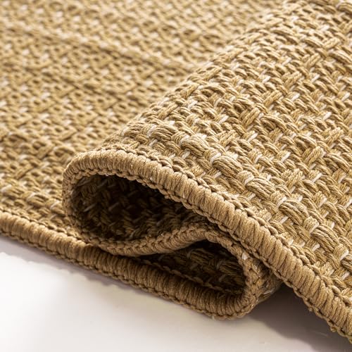 BESTSWEETIE 5x7 Hand-Woven Plain Rug