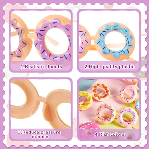Donut Sunglasses for Kids Funny Donut Novelty Glasses for Party Decor Photo Booth Props Christmas party Gifts3