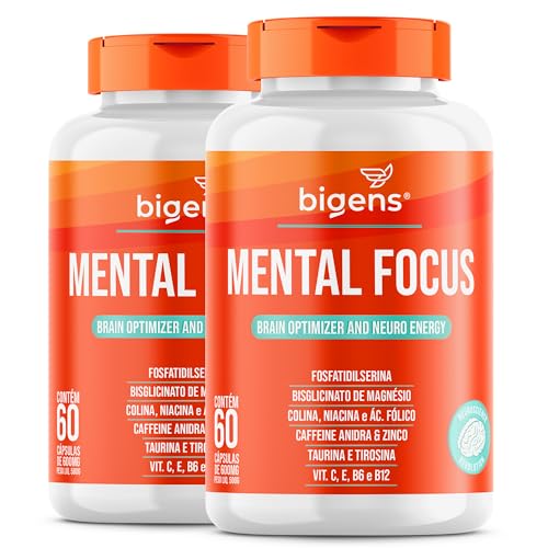 Mental Focus, Bigens, Kit 2x 60 cápsulas