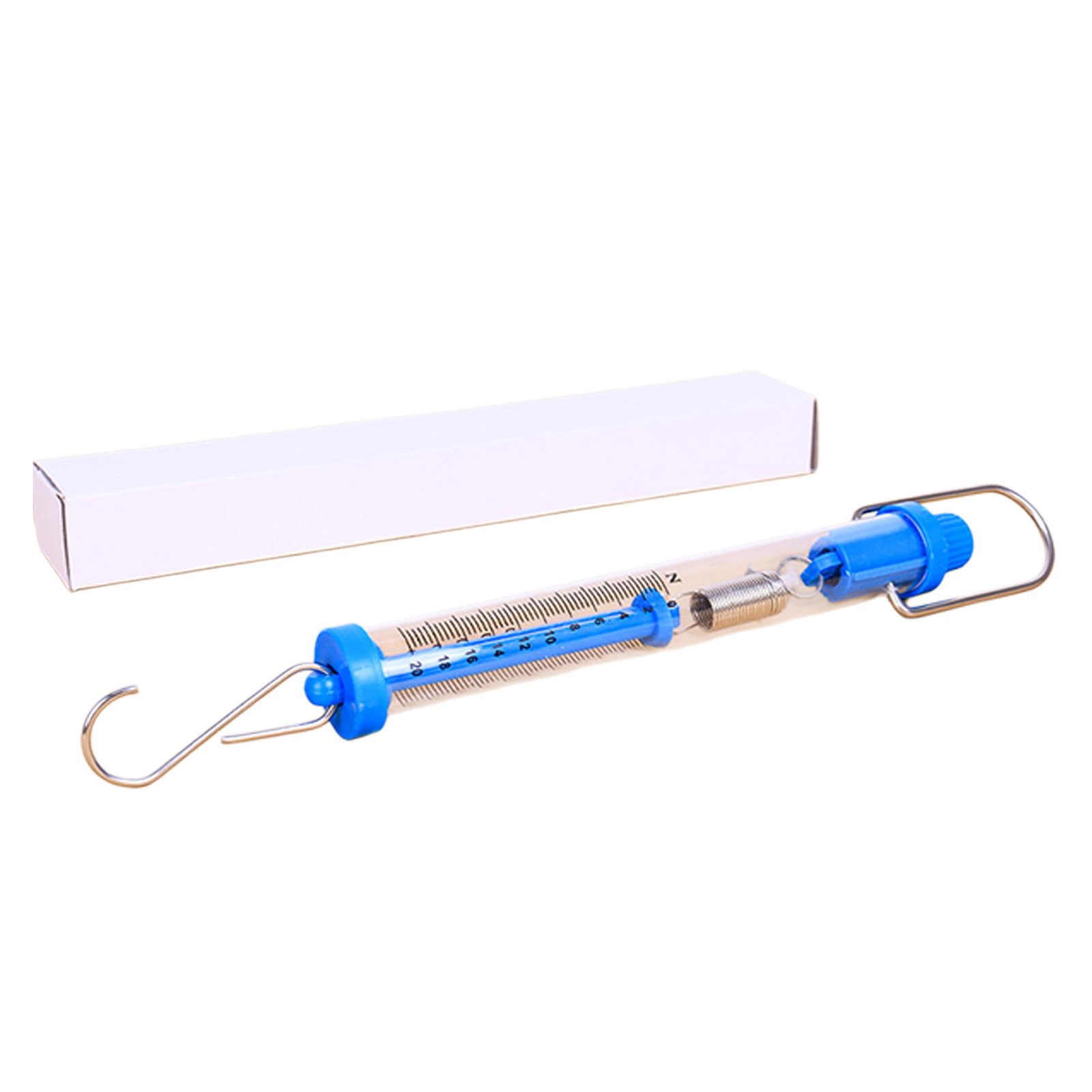 Waghaven 20N Reliably Spring Scale Measuring Tool Acrylic Dynamometer With Load Hook Ideal For Science Projects And Weight Testing Spring Dynamometer Tool