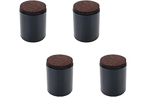 Self Adhesive Furniture Risers for Beds, Tables, and Chairs in Black