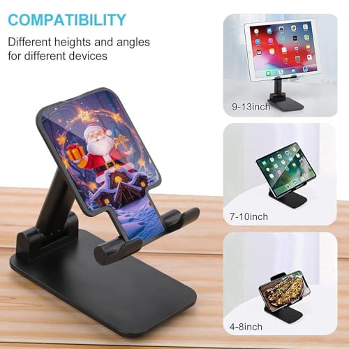 Support smartphone pliable Père Noël pour regarder vos vidéos de bureau