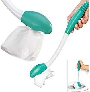ZIME Elderly and Pregnant Woman Toilet Tissue Aid Tool, Long Reach Tissue Paper Wiper, Grip Toilet Paper or Moistened Wipes