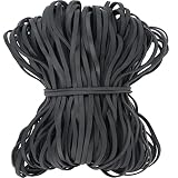 AIWOQI Large Rubber Bands Black 140 Pack, Heavy Duty Big rubber band Elastic Bands for Office Supply