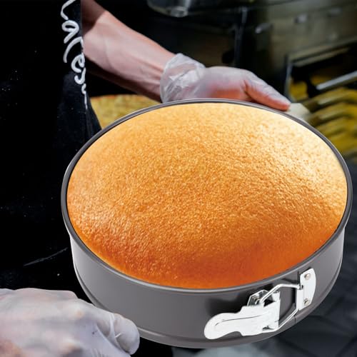 Springform Pan, Nonstick Cake Pan, Round cheesecake pan with leak-proof non-stick bottom removable bakeware.3 pieces 3 sizes, 7" 8" 9" for Cakes, Cheesecakes, Pizzas and Quiches. - Image 4