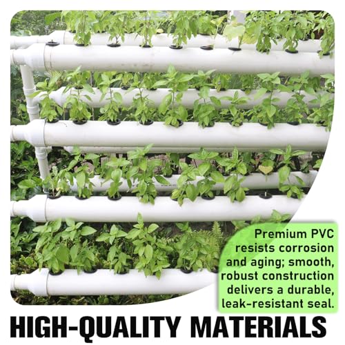 Image of 20 Packs 1 Inch PVC Pipe End Cap, Fits 1.315 inch OD Schedule 40 Furniture Grade, Heavy Duty Slip-on Caps for DIY Furniture, Garden Shelf, White