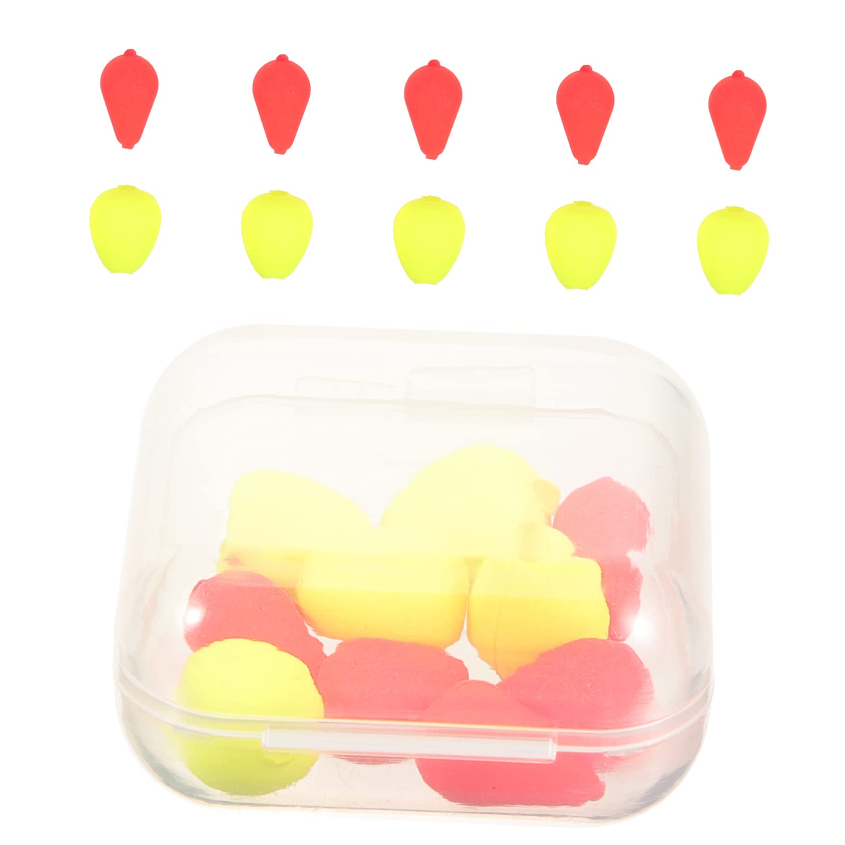Abaodam 1set Fishing Durable Floating Beads for Enhanced Buoyancy for Night Fishing and Bite Detection Bright Colors for Easy Visibility 10pcs