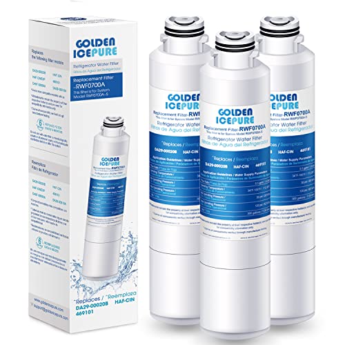 Amazon Com Golden Icepure Da29 000b Replacement For Samsung Haf Cin Exp 3pack Rf28hmedbsr Rf28k9380sr Rf263beaesr Rf28jbedbsg Rf4287hars Rf28hfedtsr Da97 a Refrigerator Water Filter Appliances