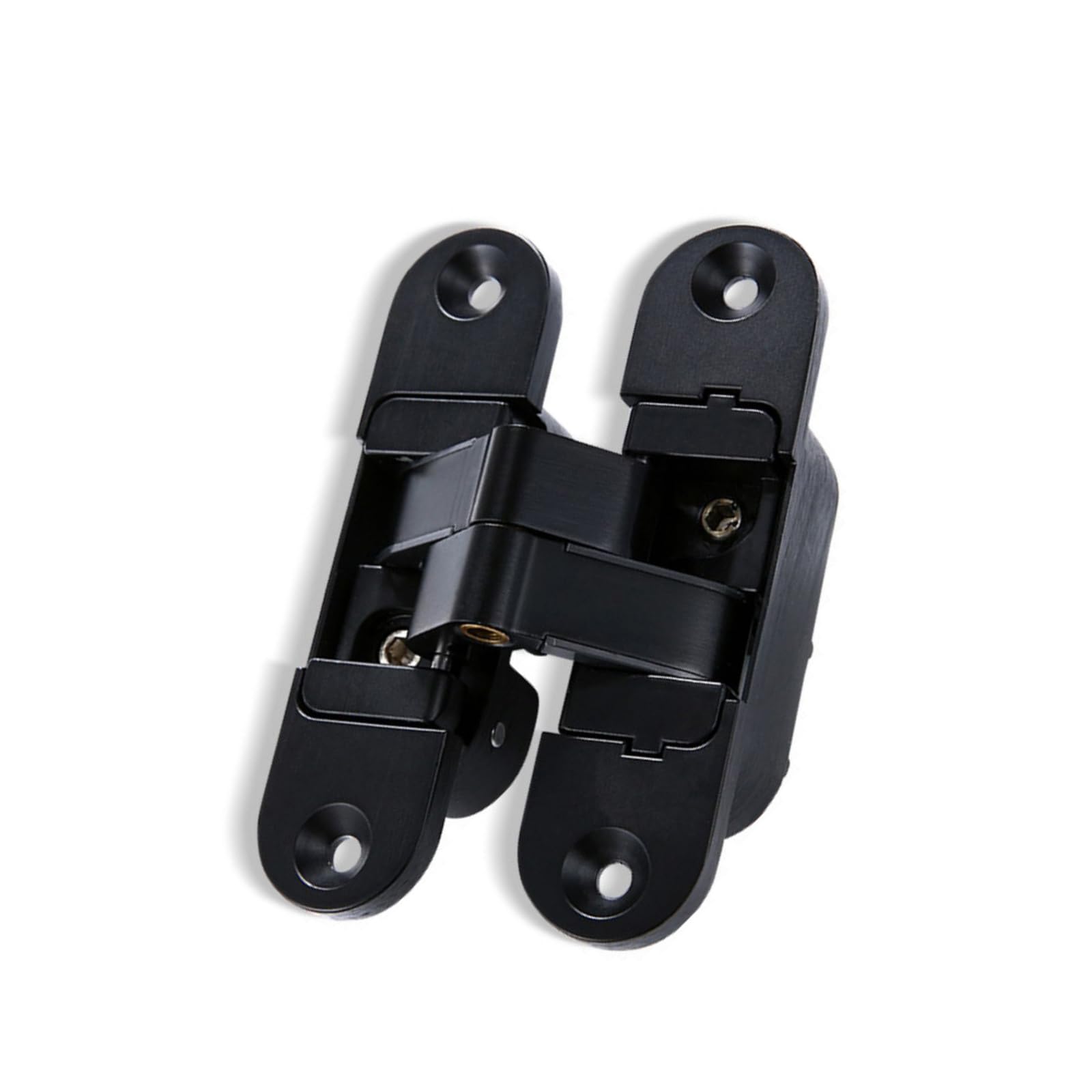 Osniyaw Black Right Open Zinc Alloy Butt Hinge 180 Degree Rotation Concealed Hinges Heavy Duty Zinc Alloy Adjustable Hinges Door Hardware Durable Invisible Door Hinges