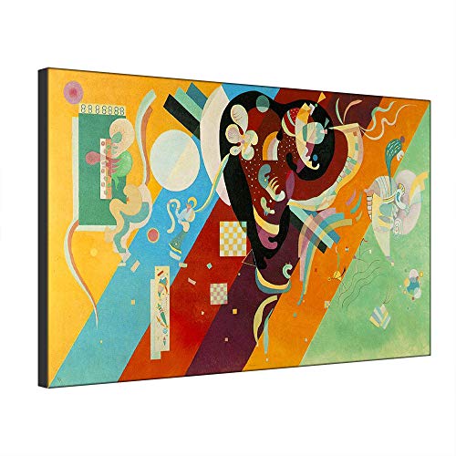 Art mural abstrait Kandinsky grand format sans cadre pour habiller un mur vide