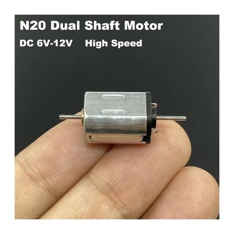 POWTAXBJGD N20 Dual Shaft Electronic Starter DC6V-12V High Speed 10mm*12mm Electronic Starter Engine