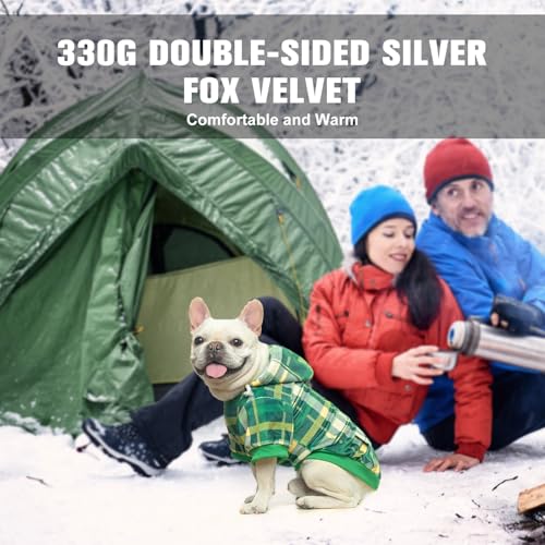 Image of BEAUTYZOO Dog Hoodie Sweaters for Small Medium Large Size Dogs Girls Boys- Premium Quality, Ultra Soft, Superior Comfort Fit, Fleece Lined Hooded Sweatshirt- Cold Weather Pet Clothes Winter Coat,Plaid