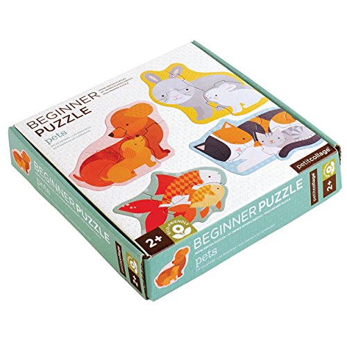 Petit Collage Beginner Jigsaw Floor Puzzle, Pets