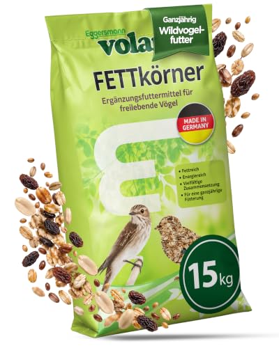 Eggersmann volaris Vogelfutter Wildvögel ganzjährig | 15 kg Fettkörner