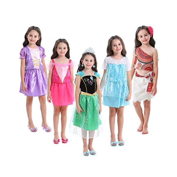 Vgofun girls dress up trunk princess costume dress pretend play set for girls toddlers - image 3
