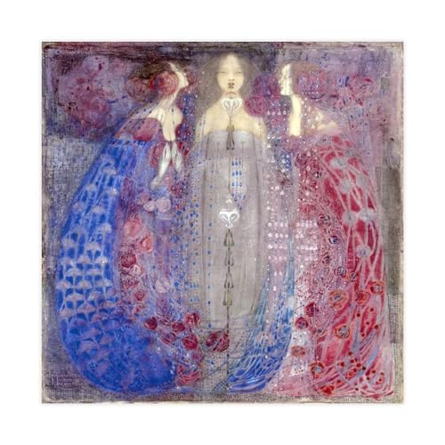 Impressions sur toile Les Trois Parfums Margaret Macdonald pour habiller un grand mur vide