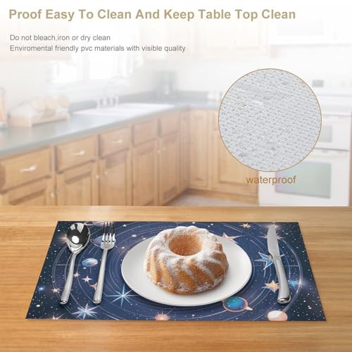 Sets de table cosmiques lavables pour sublimer vos dîners sur la terrasse - 5