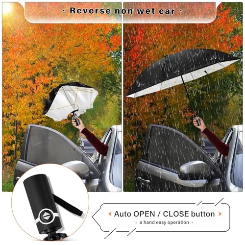 Parapluie pliable pour le soleil et la pluie compact - 6