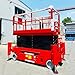 4m-16m Portable Wheels Scissor Liftr Electric Scissor Lifting Platform for Aerial Work Factories, Warehouses, Construction Sites