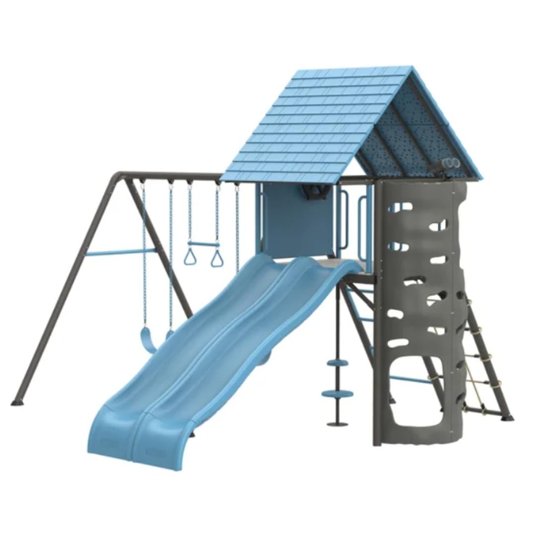 Amazon.com: Lifetime 91382 Playground Double Slide Big Stuff