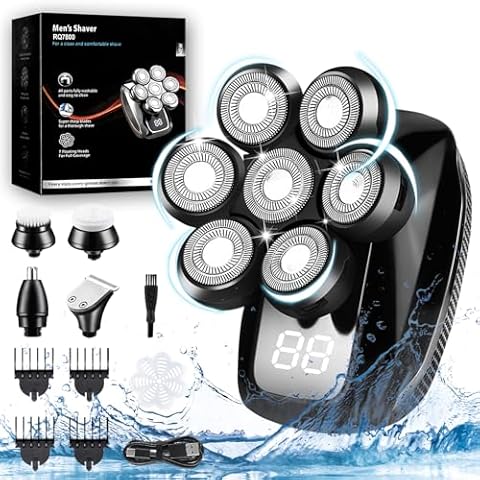 5-in-1 Waterproof Head Shaver for Men Cover